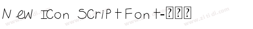 New Icon Script Font字体转换